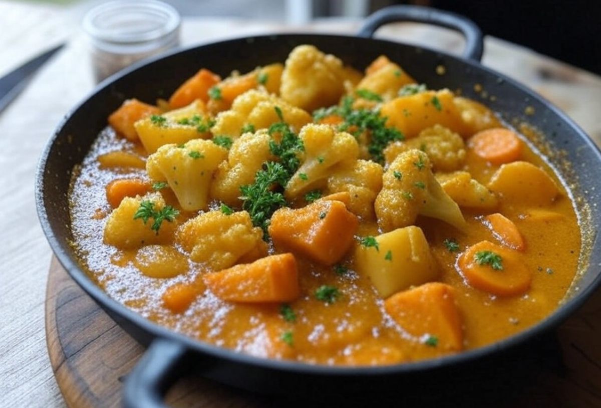 Curry de légumes recette rapide et saine avec lait de coco et épices variées